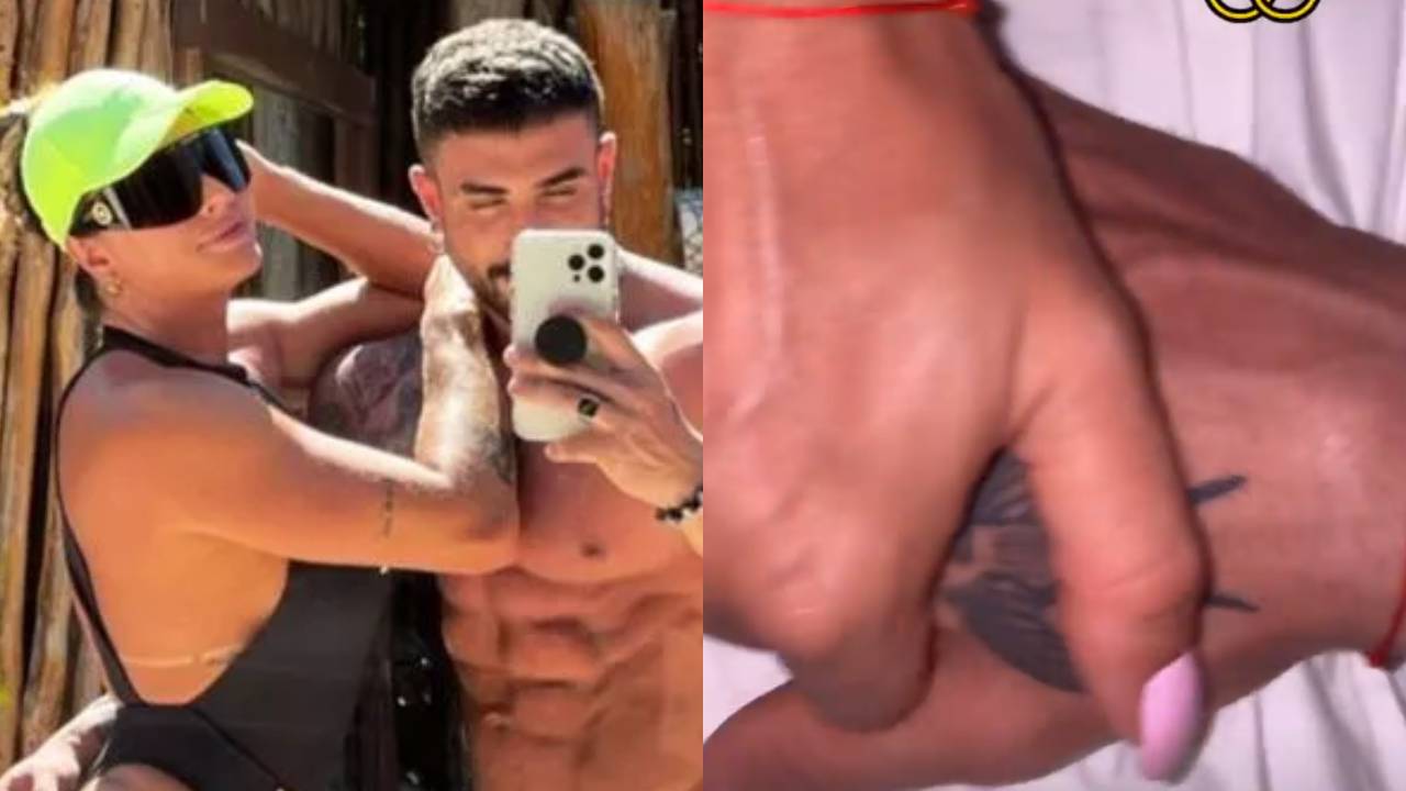 Após assumirem romance, Juju Salimeni e o novo namorado substituem alianças por pulseiras idênticas