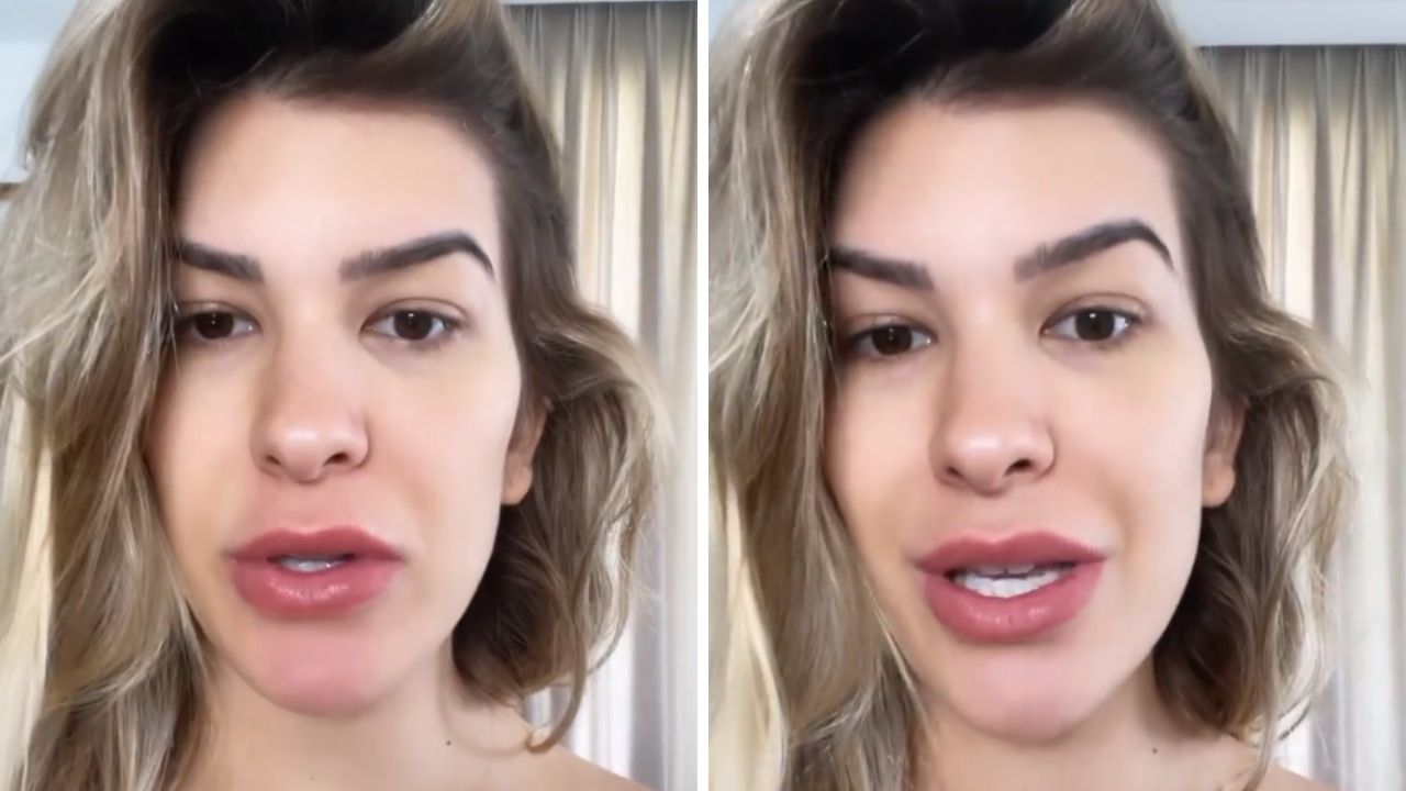 No pós-parto, Lore Improta teme dificuldades na amamentação por fazer cirurgia nos seios: “Passei por duas”
