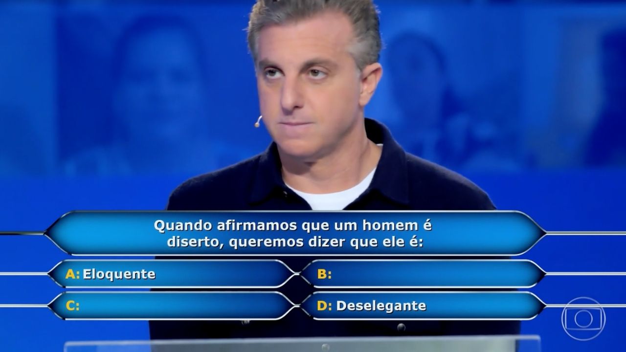 No ‘Domingão’, Luciano Huck comete gafe, erra pronúncia de palavra e quase prejudica participante