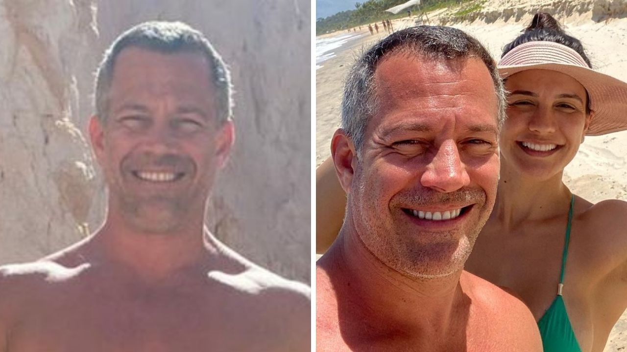 Descamisado, Malvino Salvador curte dia de praia com os filhos e fãs se derretem: “Família linda”