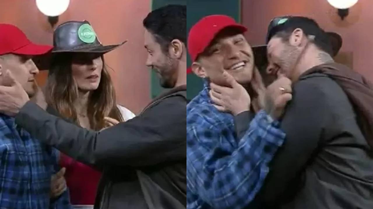 A Fazenda 13: Rico Melquiades se empolga e tenta dar selinho em MC Gui após ser salvo da Roça