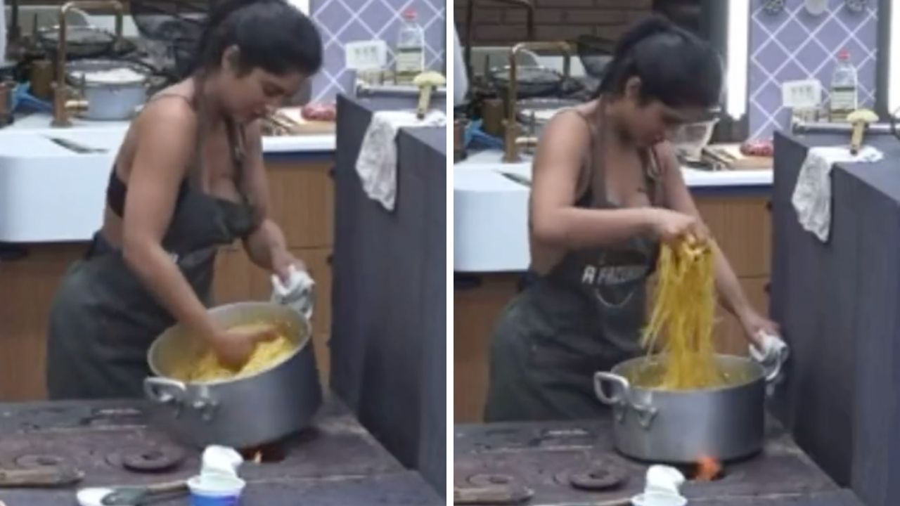 A Fazenda 13: Mileide Mihaile vira chacota ao temperar macarrão com as mãos: “Nunca vi”