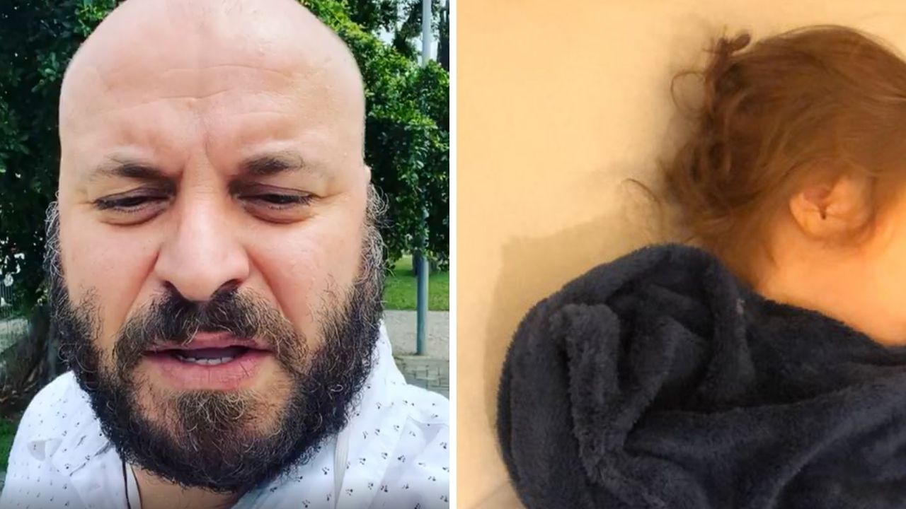 Paulinho Serra tem noite difícil e acompanha filha de um ano até o centro cirúrgico: “Coração na mão”