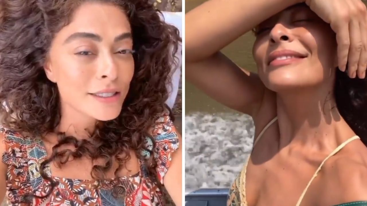 Interpretando Maria Marruá, Juliana Paes detalha bastidores e mostra animação nas gravações do remake de ‘Pantanal’