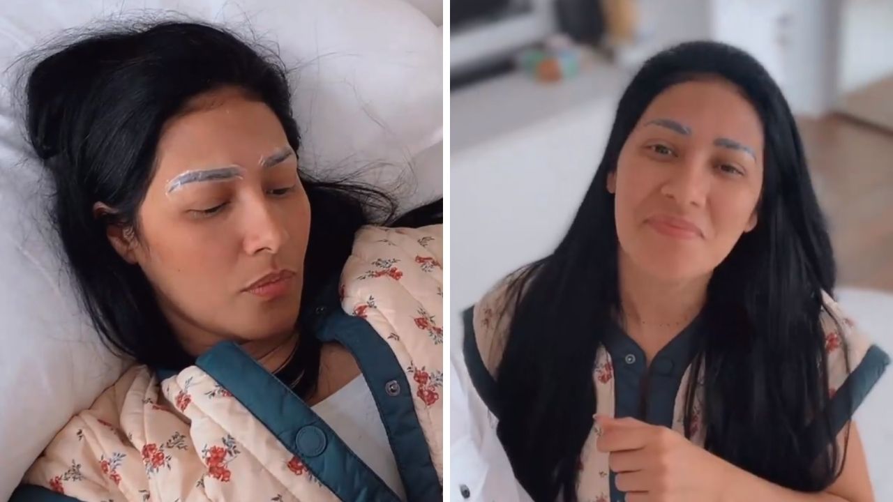 Simaria Mendes se arrepende e começa a remover micropigmentação na sobrancelha: “Dor cão”