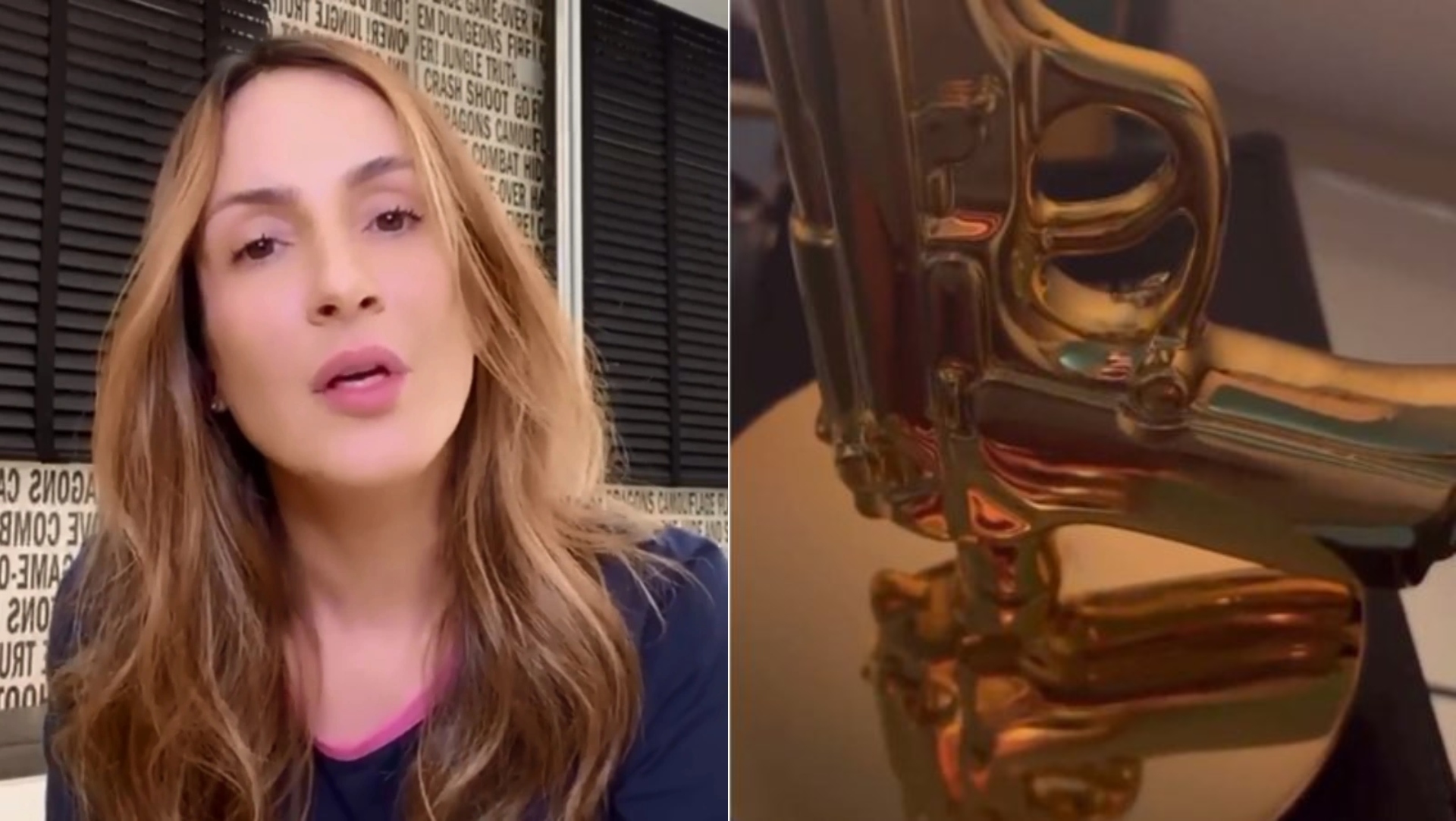 Tá podendo! Abajur em formato de arma de Claudia Leitte custa uma fortuna; saiba quanto