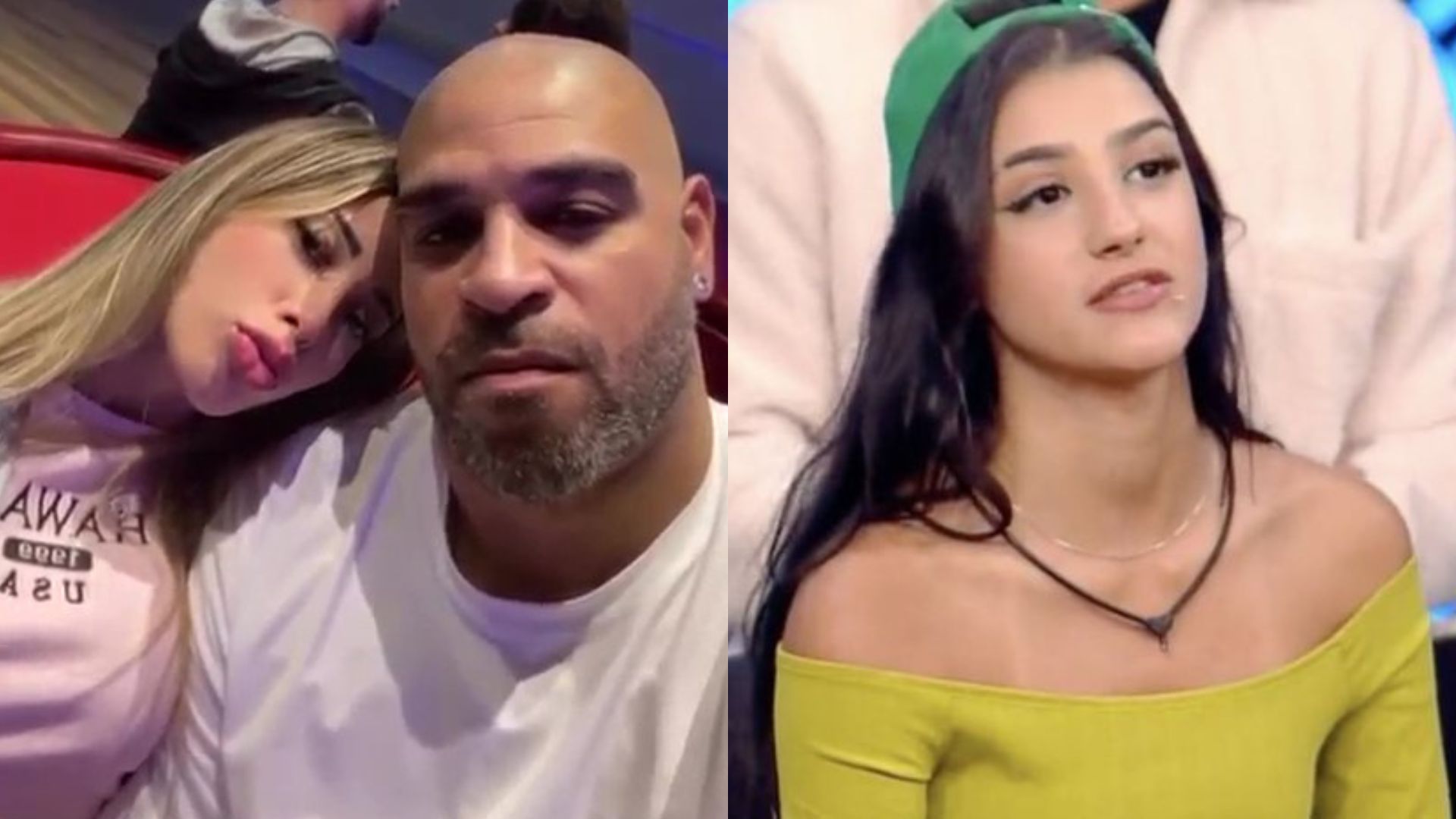 Adriano Imperador dispensa neta da Gretchen e volta com a ex-namorada: “Minha danada”