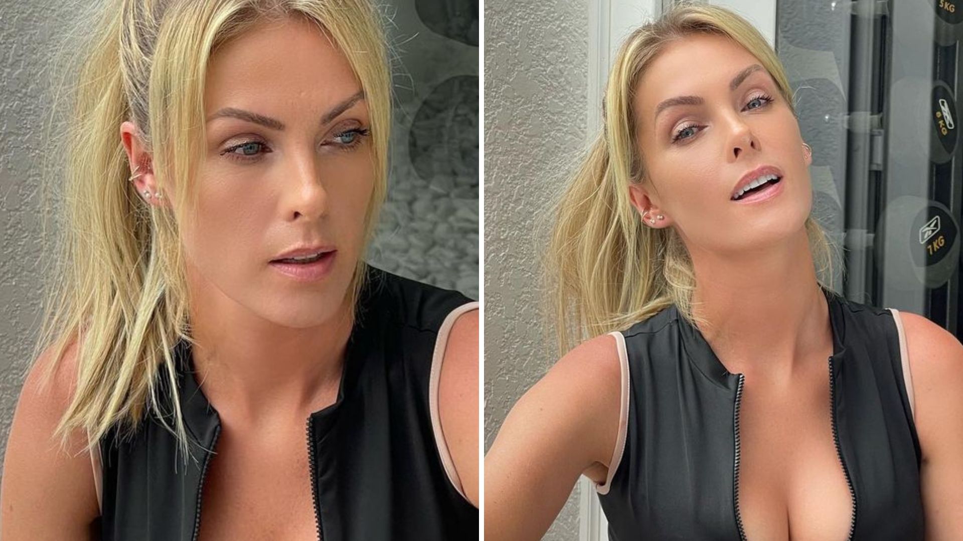 Chama o bombeiro! Ana Hickmann abre o zíper e escancara decote aos 41 anos: “Choque”