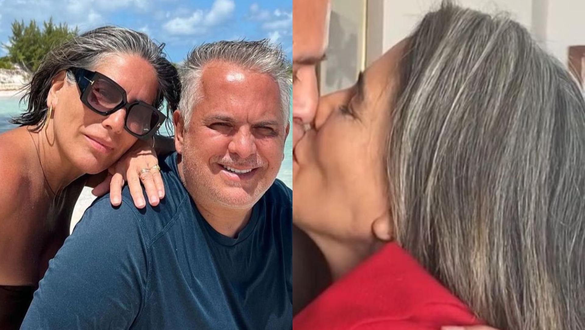Casados há 34 anos, Gloria Pires agarra Orlando Morais e dá beijão apaixonado: “Amor”