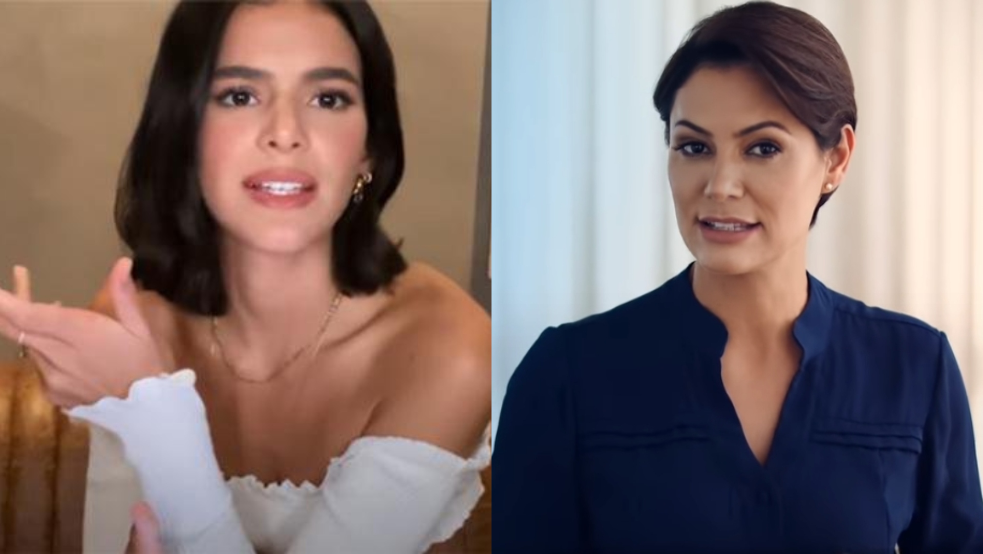 Bruna Marquezine e Michelle Bolsonaro trocam farpas nas redes sociais; entenda a treta
