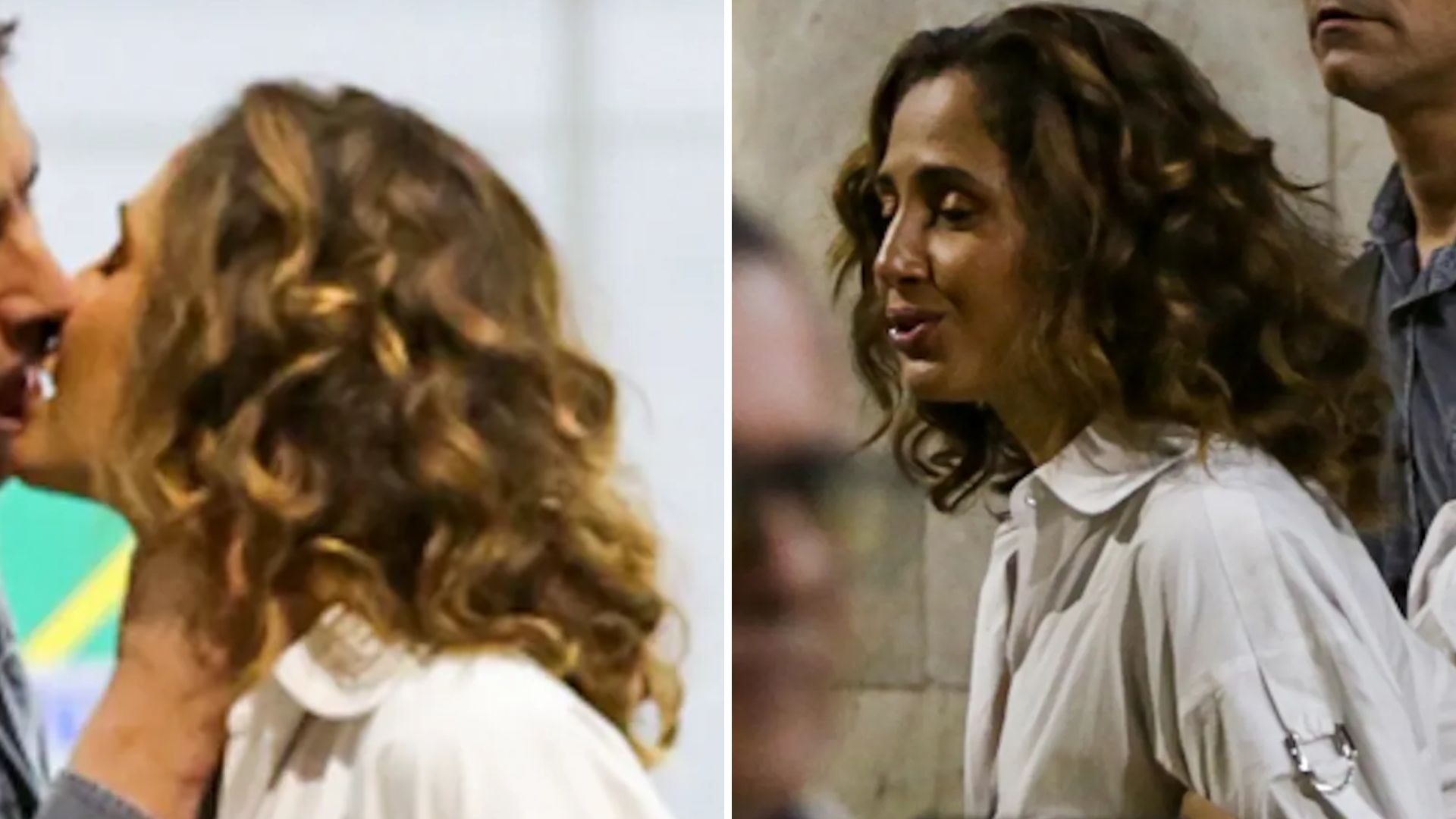 Apaixonados! Camila Pitanga e namorado são flagrados aos beijos em aeroporto
