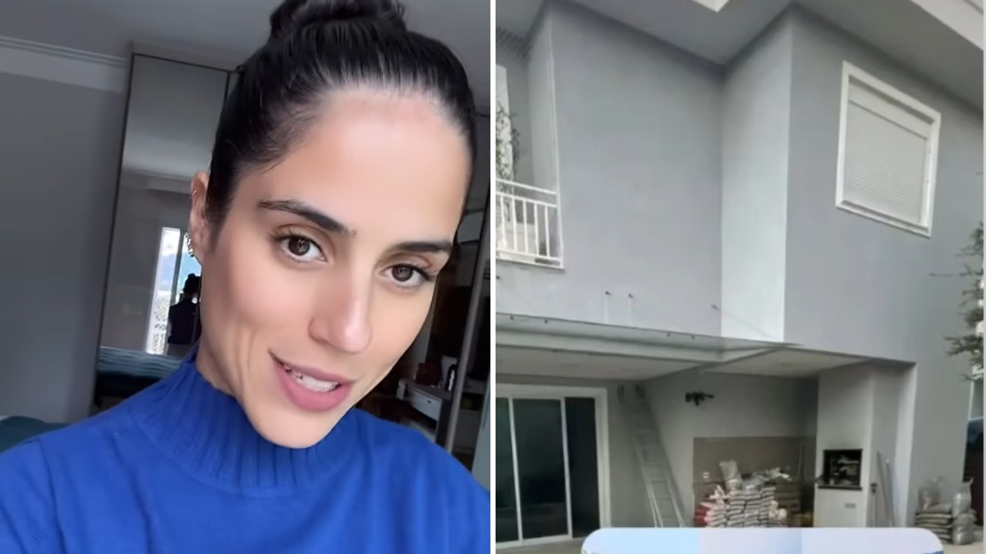 Camilla Camargo mostra detalhes da obra em sua mansão: “Projeto lindo”