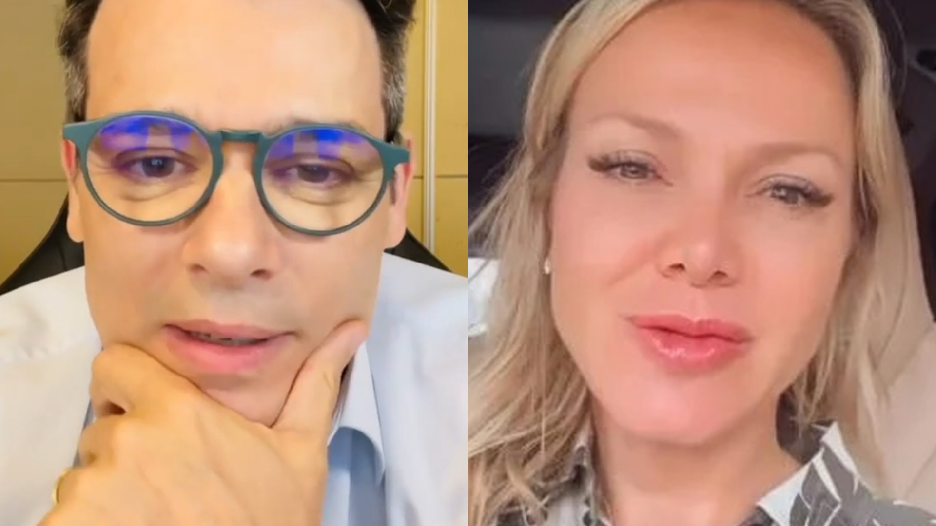 Celso Portiolli se estranha com Eliana no SBT após possível ida da loira para a Globo