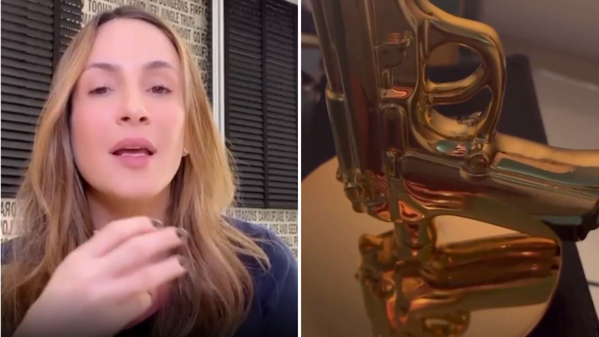 Claudia Leitte explica suposta arma sobre a Bíblia em sua casa: “Faz sentido”
