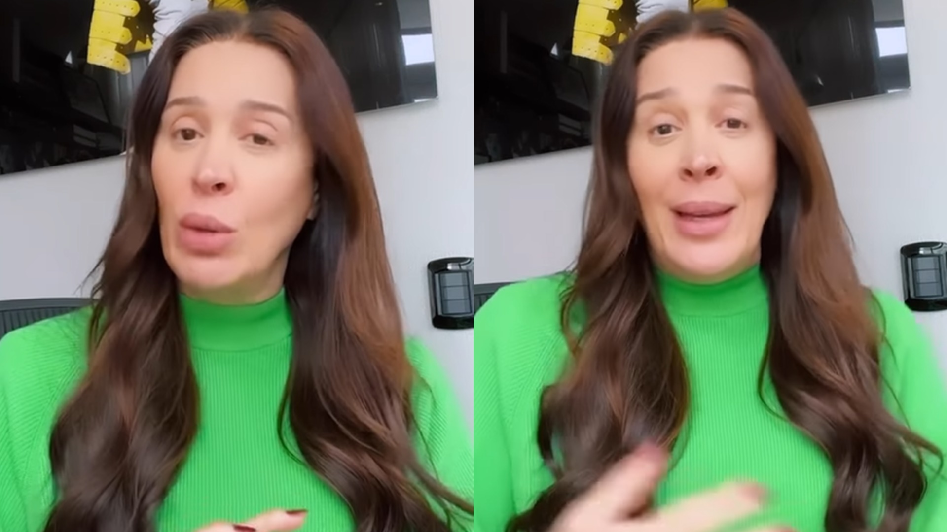 Claudia Raia faz discurso emocionante antes de sair para votar: “É coisa de mulher”