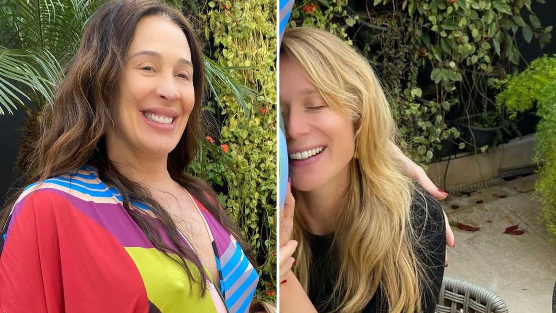Grávida, Claudia Raia exibe barriguinha graciosa ao lado de Mariana Ximenes: “Amor de irmãos”