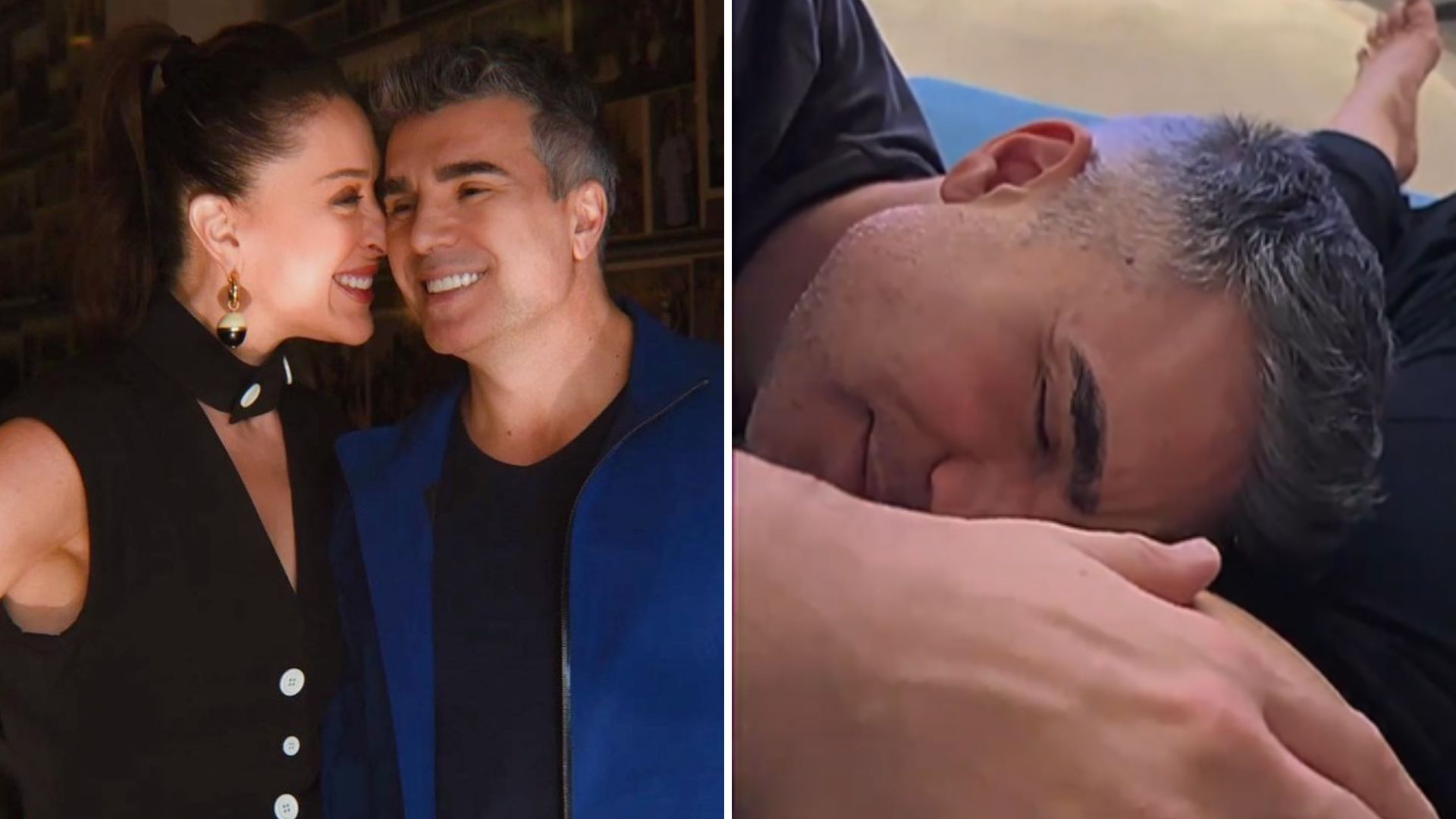 Grávida, Claudia Raia tem a barriga saliente acariciada por marido: “Preferida”