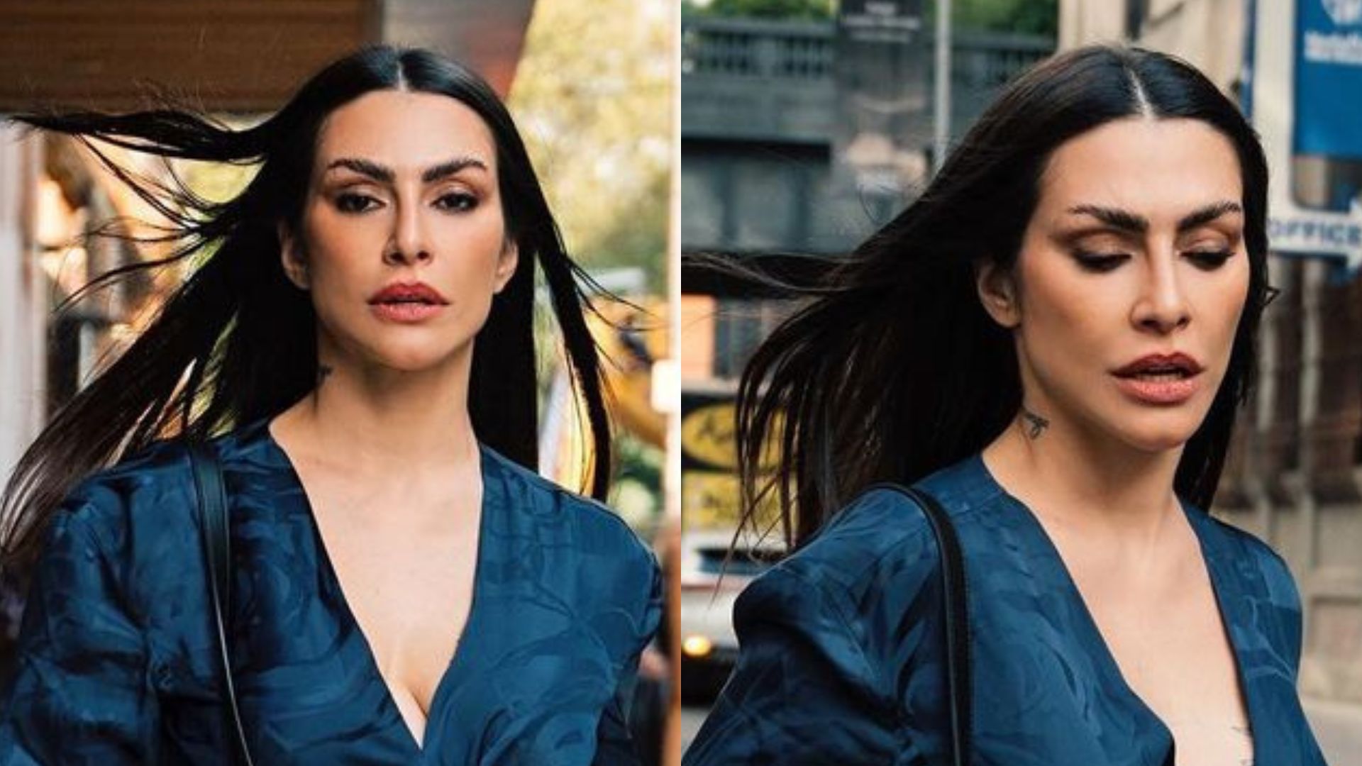 Cleo arrasa com macacão chiquérrimo e cinturinha fica evidente: “Que elegância”