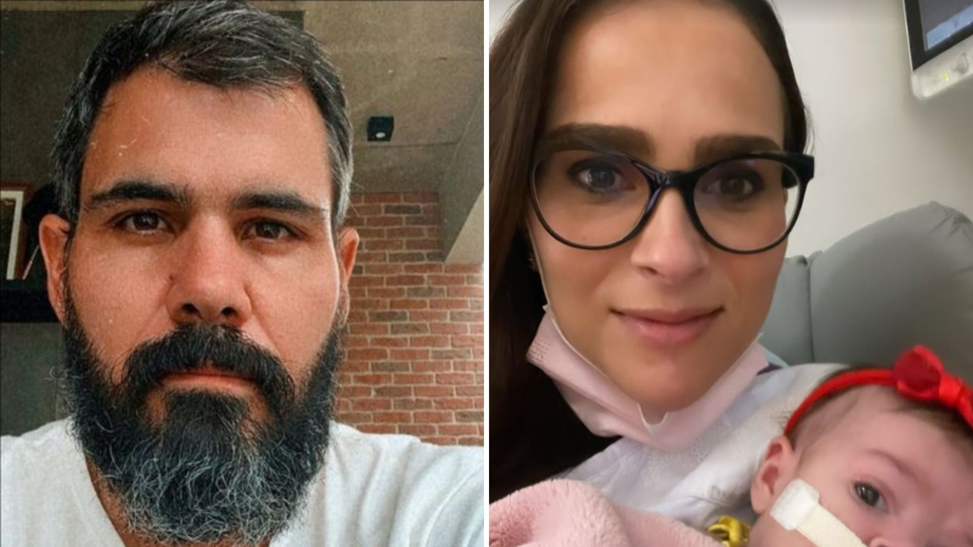 Esposa de Juliano Cazarré mostra filha no hospital e atualiza quadro de saúde: “Uma vitória”