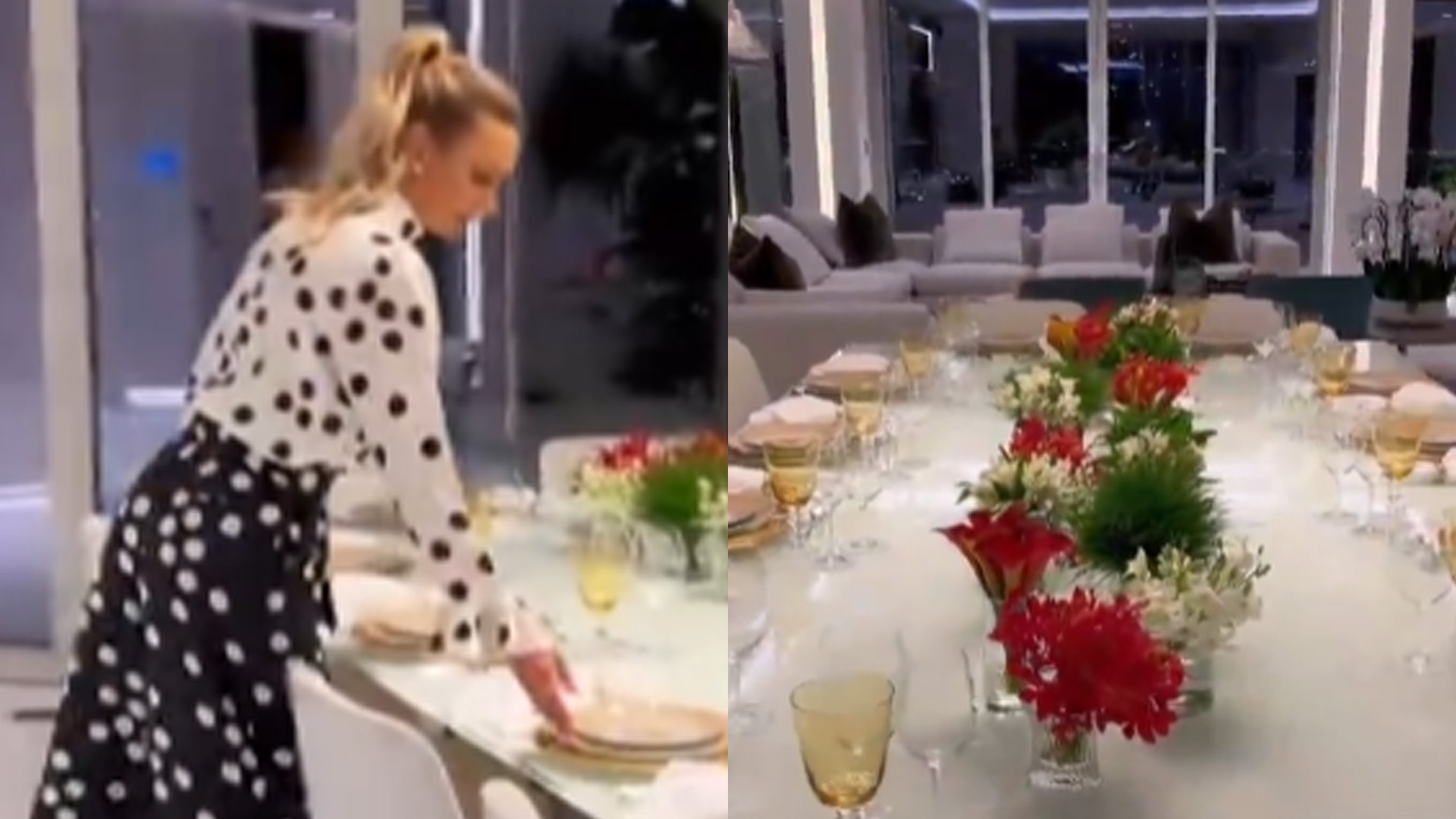 Esposa de Roberto Justus, Ana Paula Siebert ostenta mesa de jantar enorme em Miami: “Um charme”