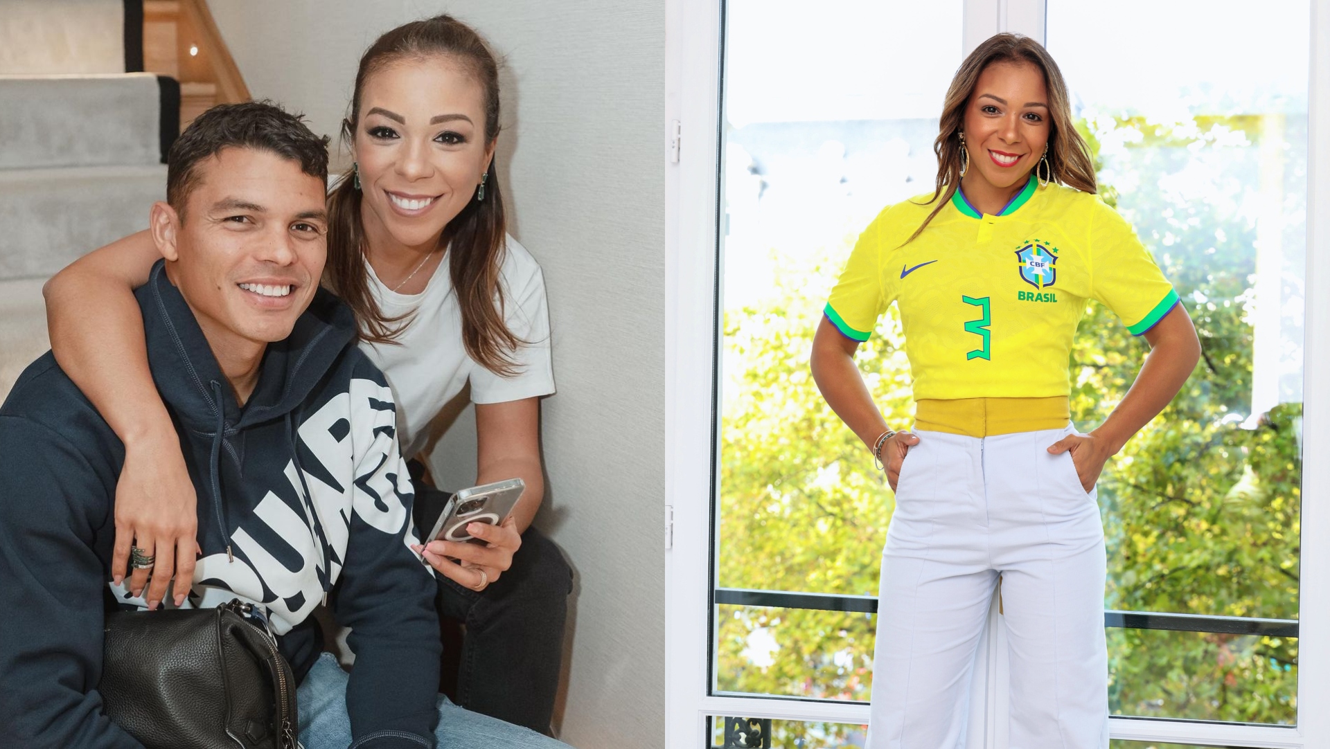 Em ritmo de despedia, esposa de Thiago Silva homenageia seleção na última Copa do Mundo do jogador