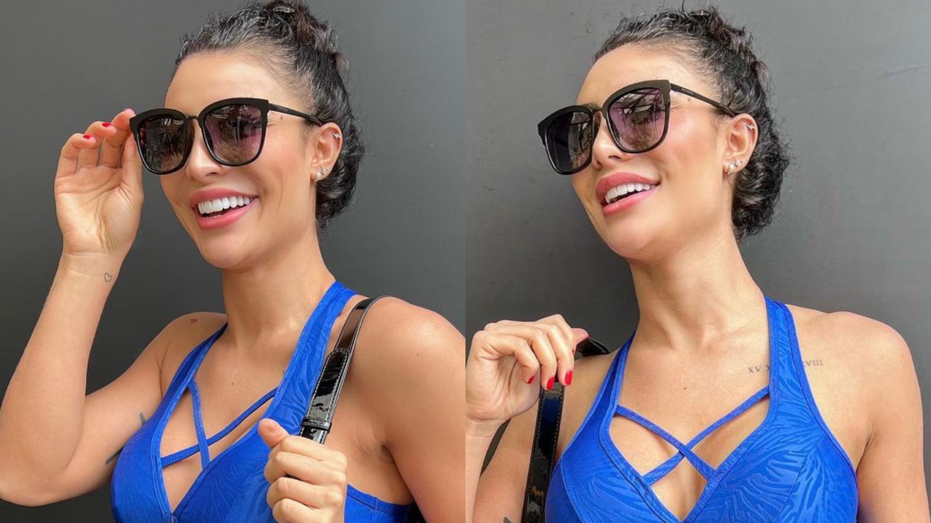 Ex-A Fazenda Aline Mineiro ostenta físico sarado ao usar look de academia: “Deusa”