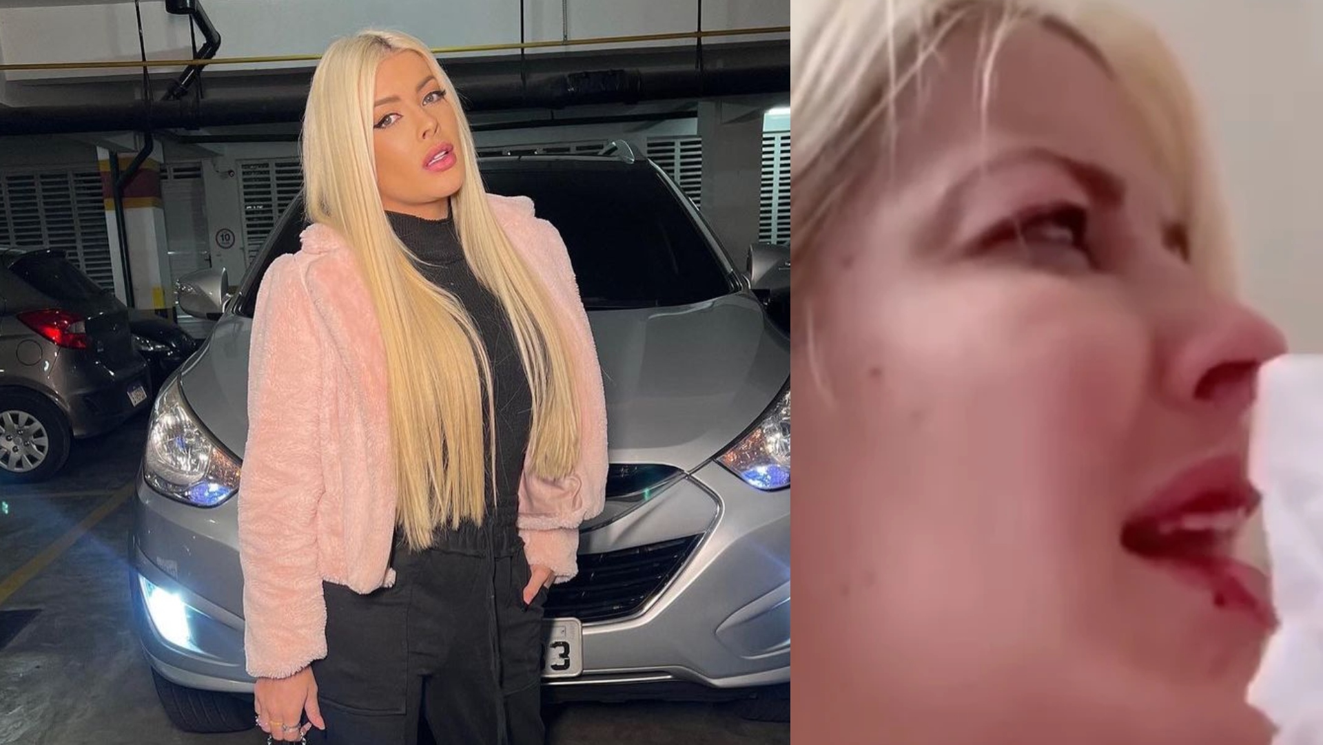 Ex-BBB Jaquelline Grohalski surge sangrando, aos prantos e pede socorro: “Já está segura”