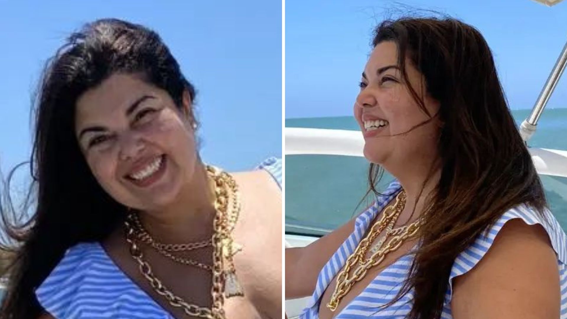 Aos 46 anos, Fabiana Karla exibe corpo sem retoques a bordo de iate luxuoso: “Gata”