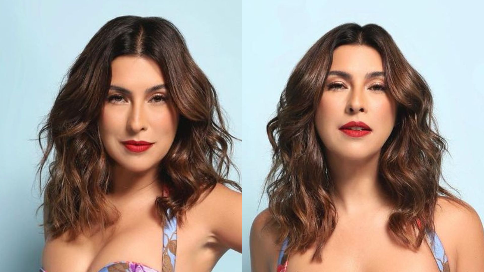 Fernanda Paes Leme cruza as pernas com look coladinho e seios pulam do decote: “Gata”