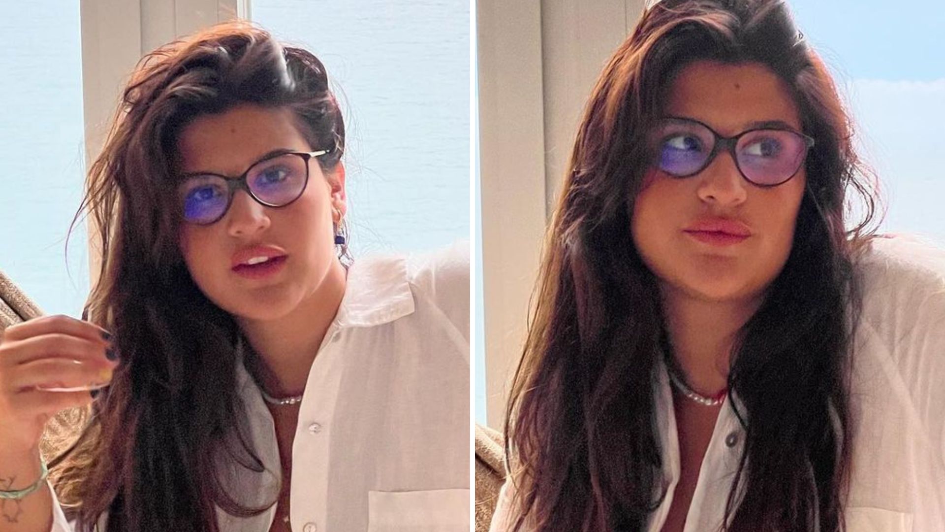 Filha de Flávia Alessandra desabotoa a camisa e quase mostra demais: “Deusa”