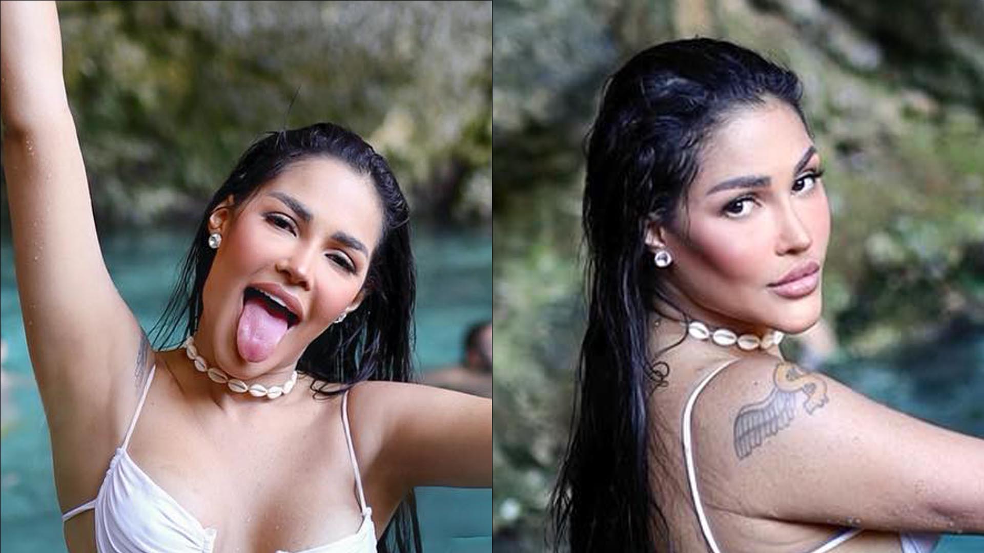 Ex-BBB Flay abaixa biquíni no limite e alcinha quase estoura em bumbum GG: “Deusa”
