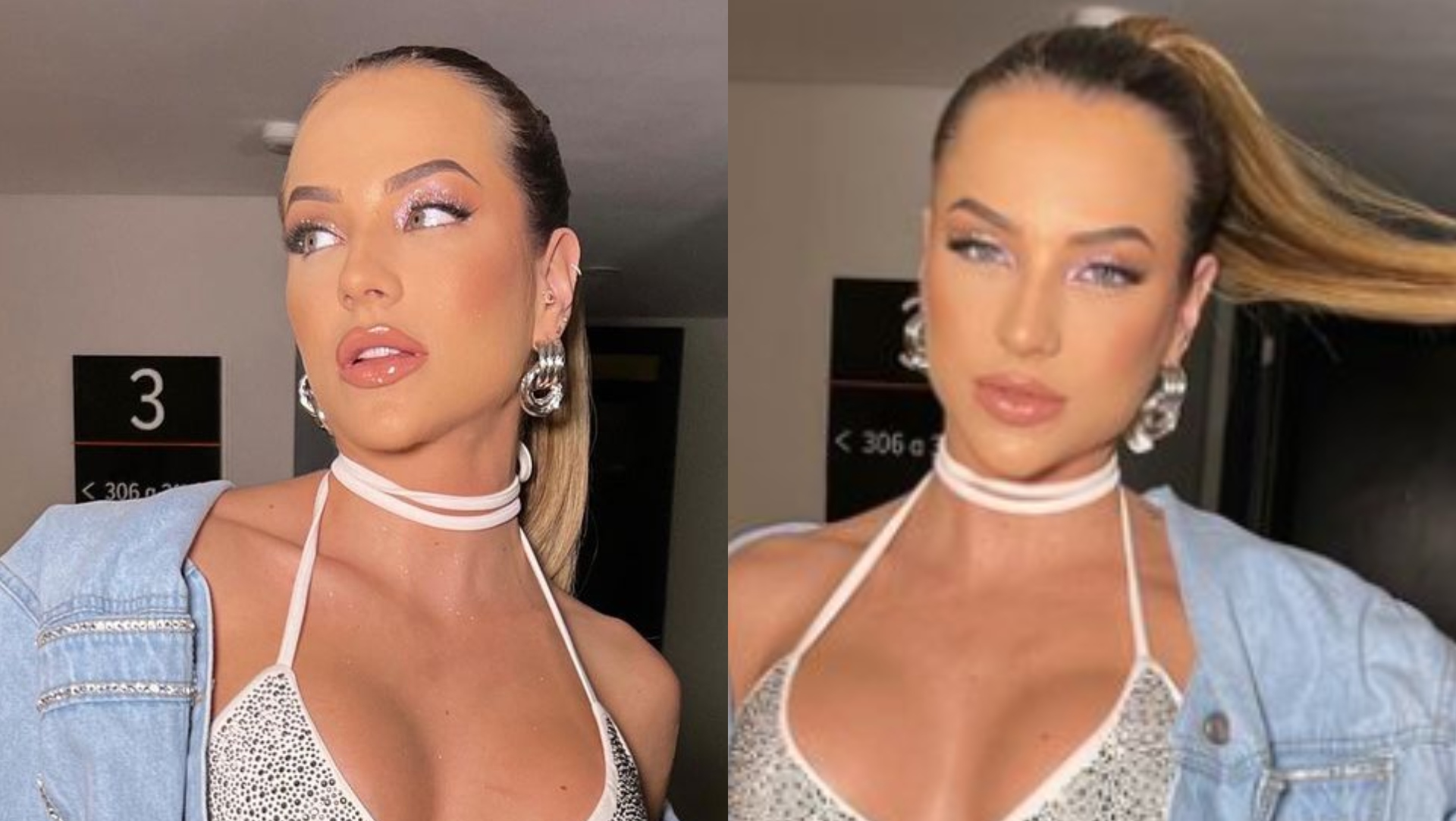 Gabi Martins rouba a cena com sutiã brilhante e exibe barriga chapada: “Obra de arte”