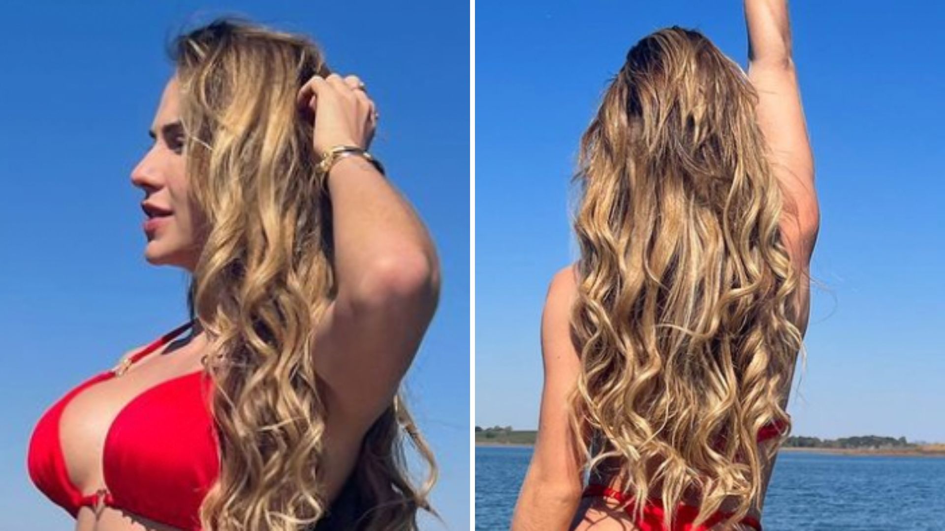 Ê fartura! Gabi Martins exibe seios imensos com biquíni cavadíssimo: “Perfeita”