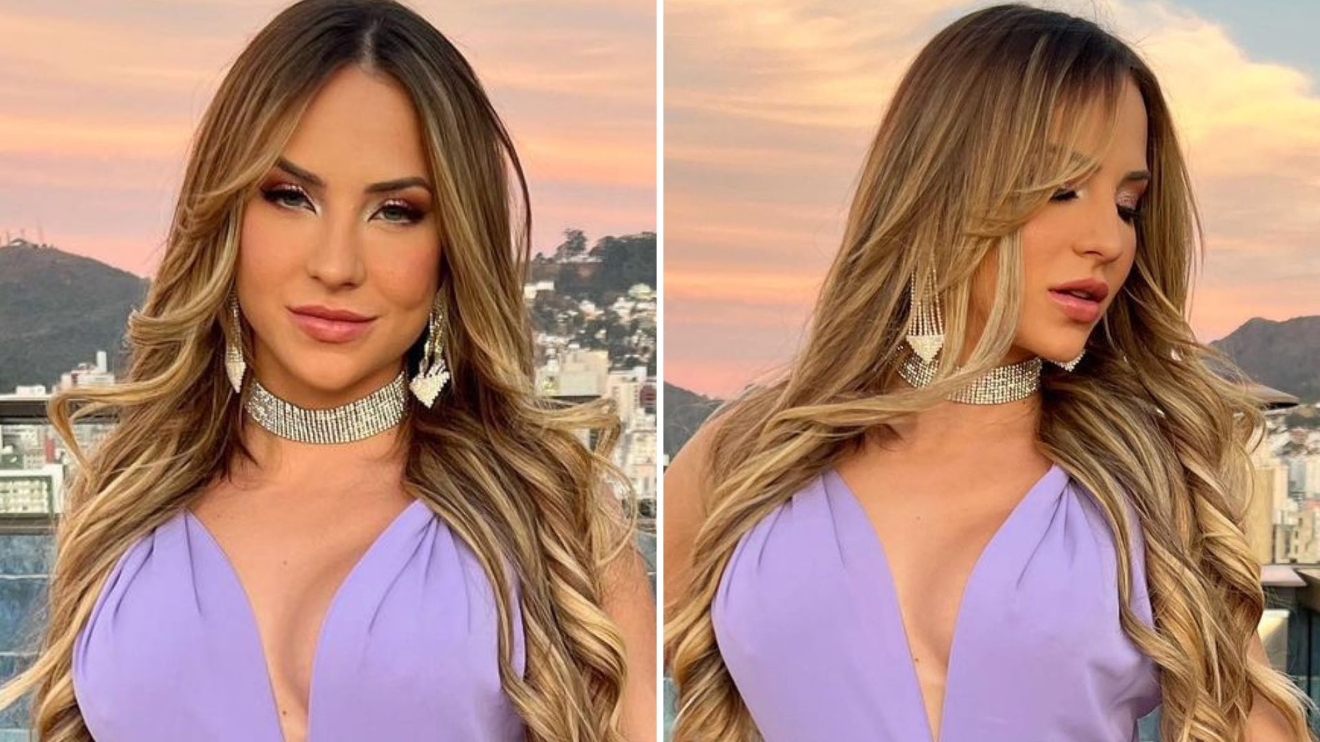 Gabi Martins escancara decote e quase mostra a virilha em vestido fendado: “Radiante”