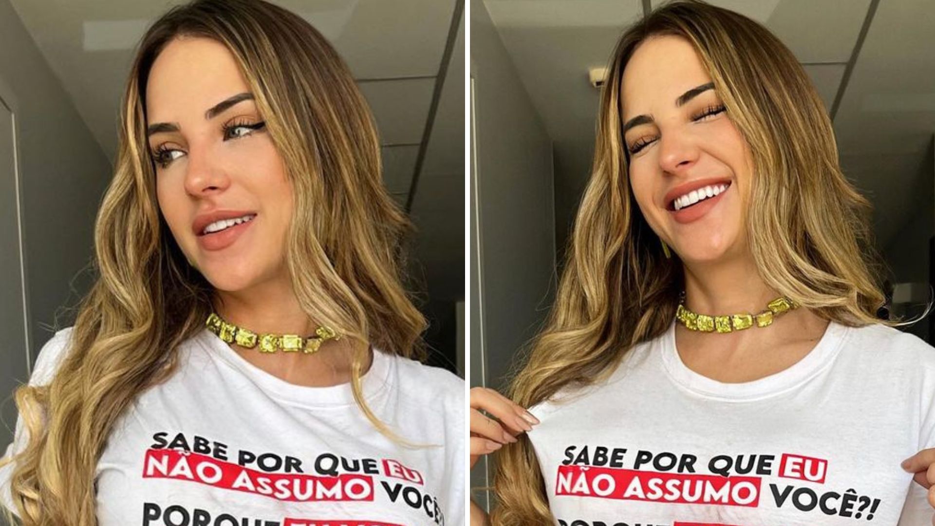 Gabi Martins ostenta pernões em minissaia fendada e coleciona elogios: “Delícia”