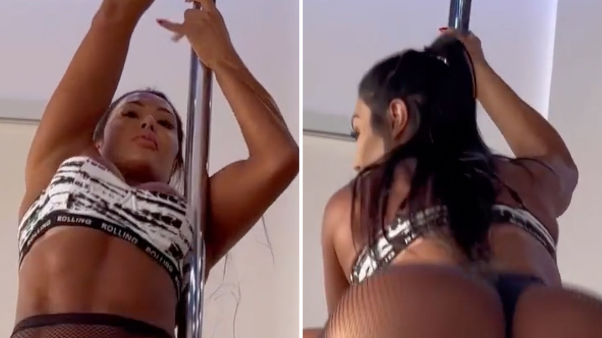 Gracyanne Barbosa esfrega o bumbum na cara dos fãs de fio-dental e meia arrastão: “Perdida”