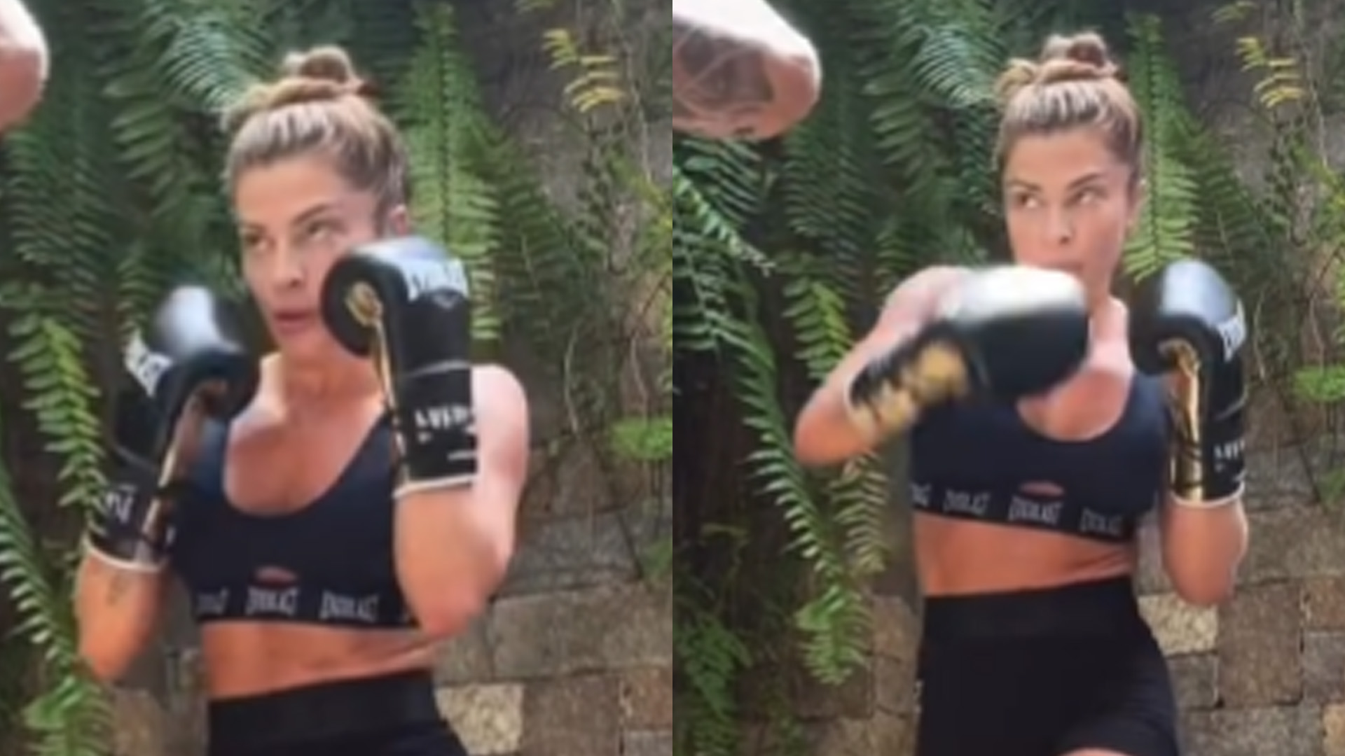 Grazi Massafera mostra força e corpão em treino de boxe: “Minha inspiração”