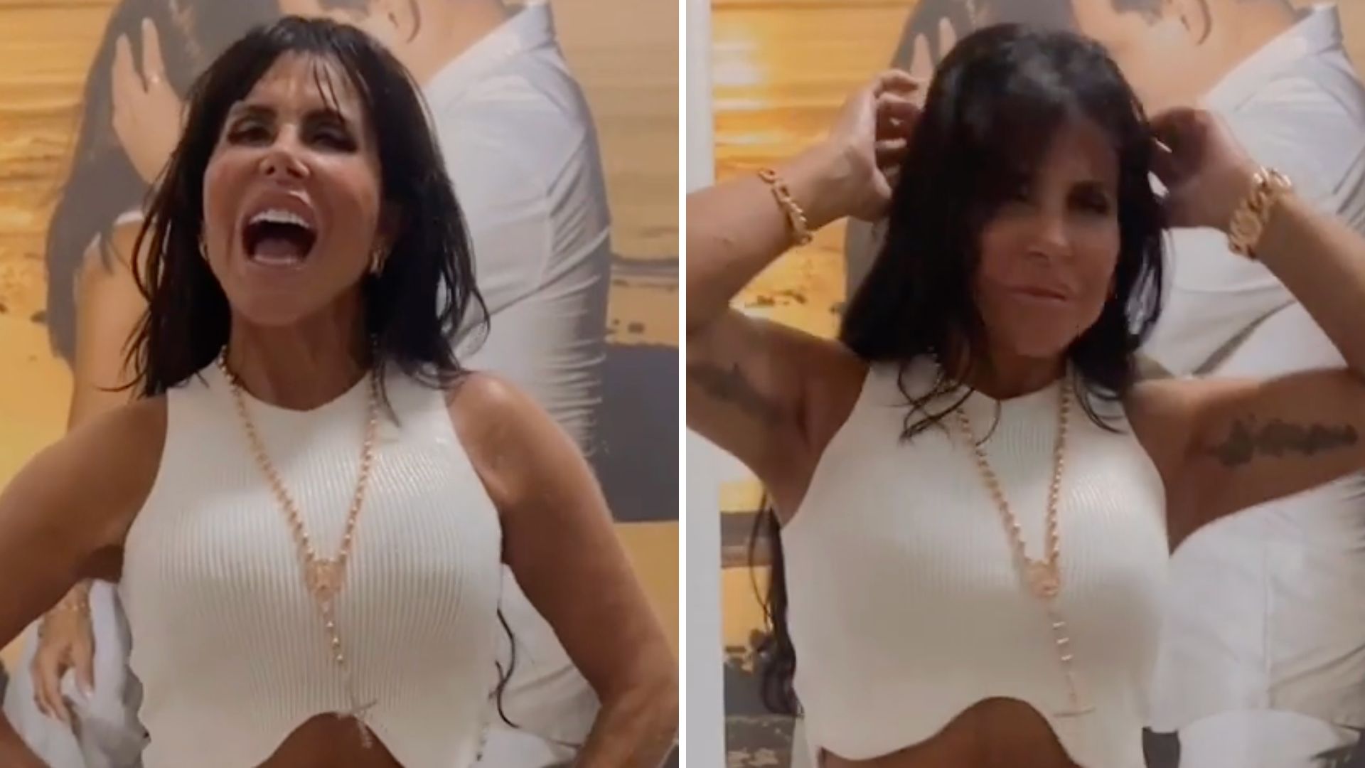 De barriga de fora, Gretchen mostra seu novo corpo após plásticas: “Cinturinha de pilão”