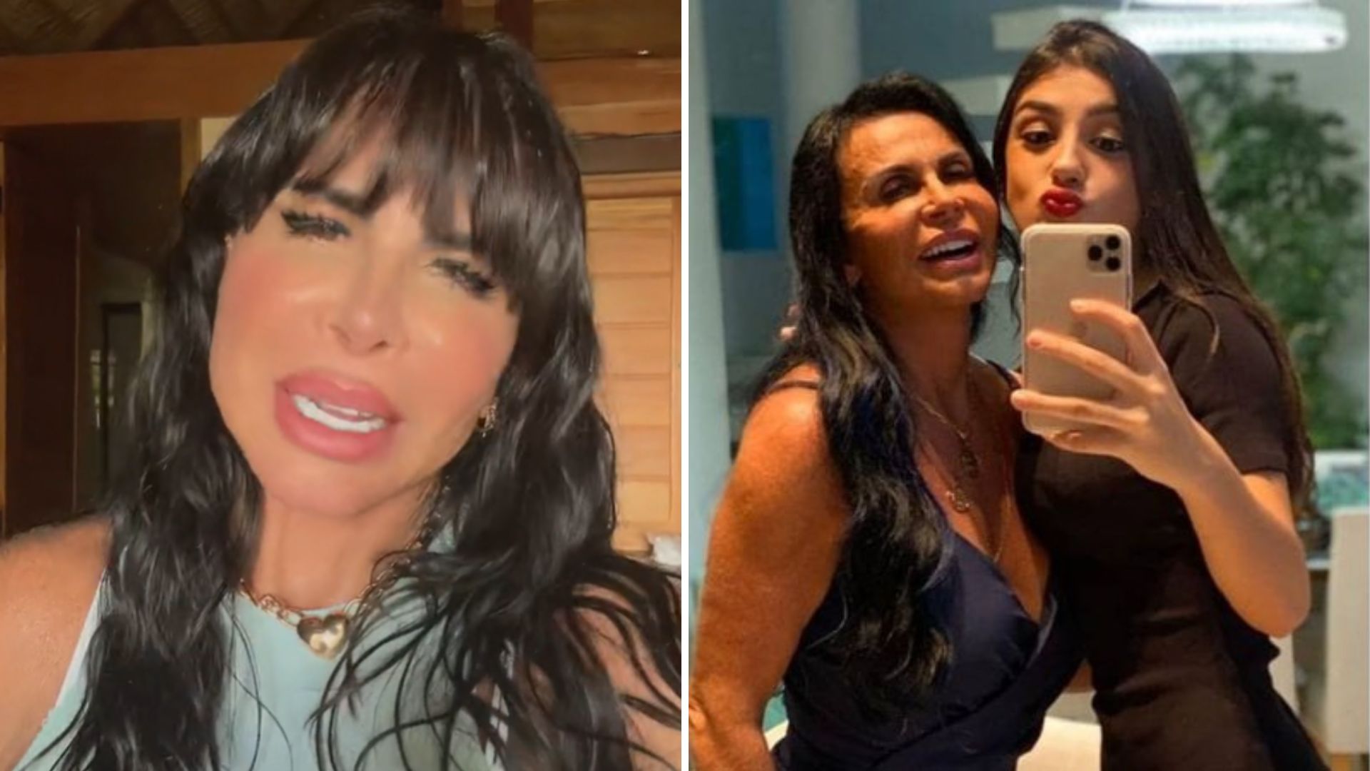 A Fazenda: Gretchen se irrita e cutuca a neta: “Não pode ser comparada comigo”
