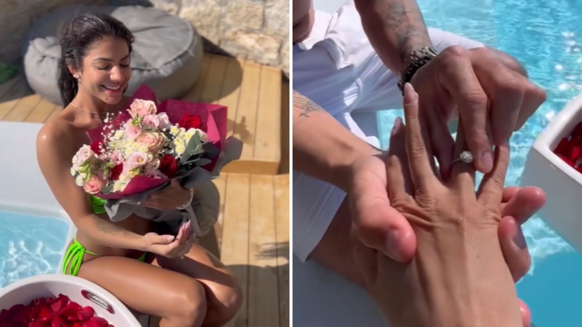 Viva! Ex-BBB Hariany Almeida é pedida em casamento por DJ Netto: “Para o resto da vida”