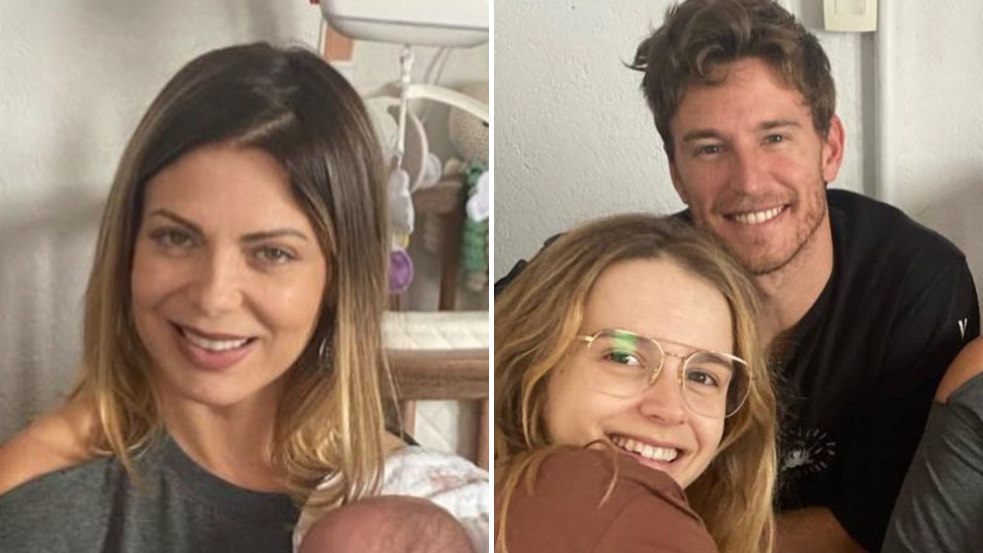 Sheila Mello se emociona ao conhecer os bebês de Isabella Scherer: “Meus netinhos”