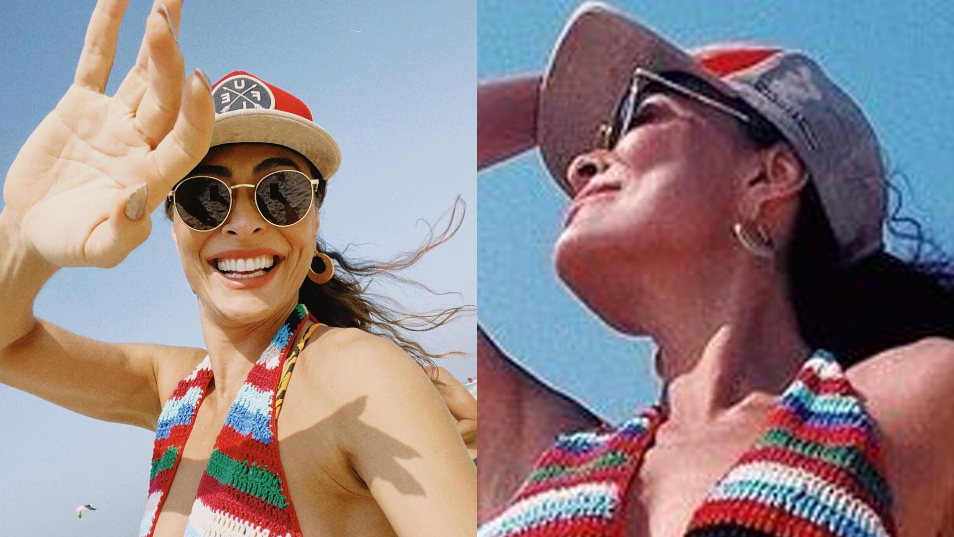 Juliana Paes desfila pernões e decote aberto em dia de praia: “Eternamente musa”