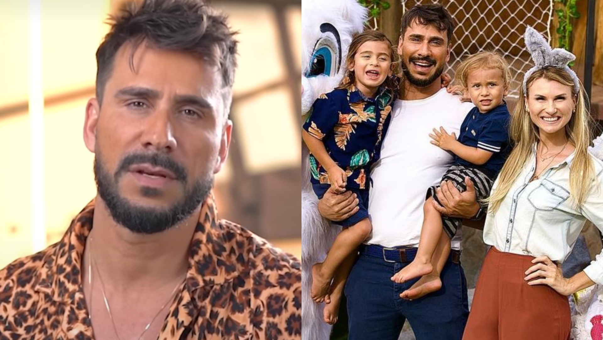 Julio Rocha conta como os filhos reagiram à terceira gravidez da esposa: “Fiquei até assustado”