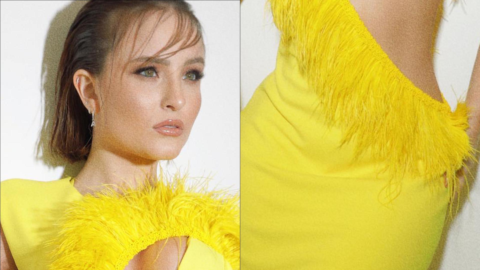 Larissa Manoela elege vestido aberto nos seios e tattoo íntima escapa: “Eita”