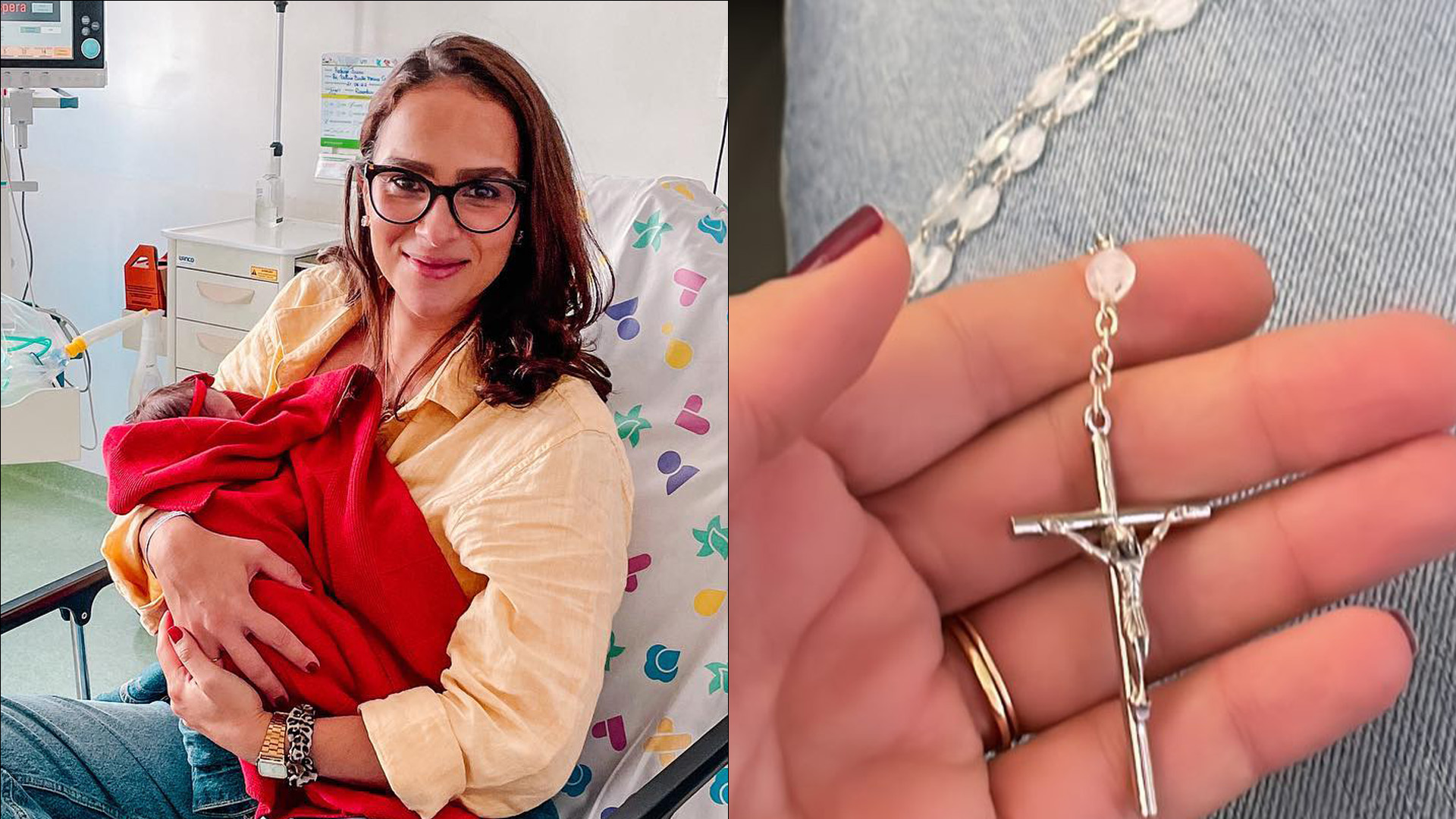 Com terço na mão, Letícia Cazarré desabafa após nova cirurgia da filha: “Na UTI”