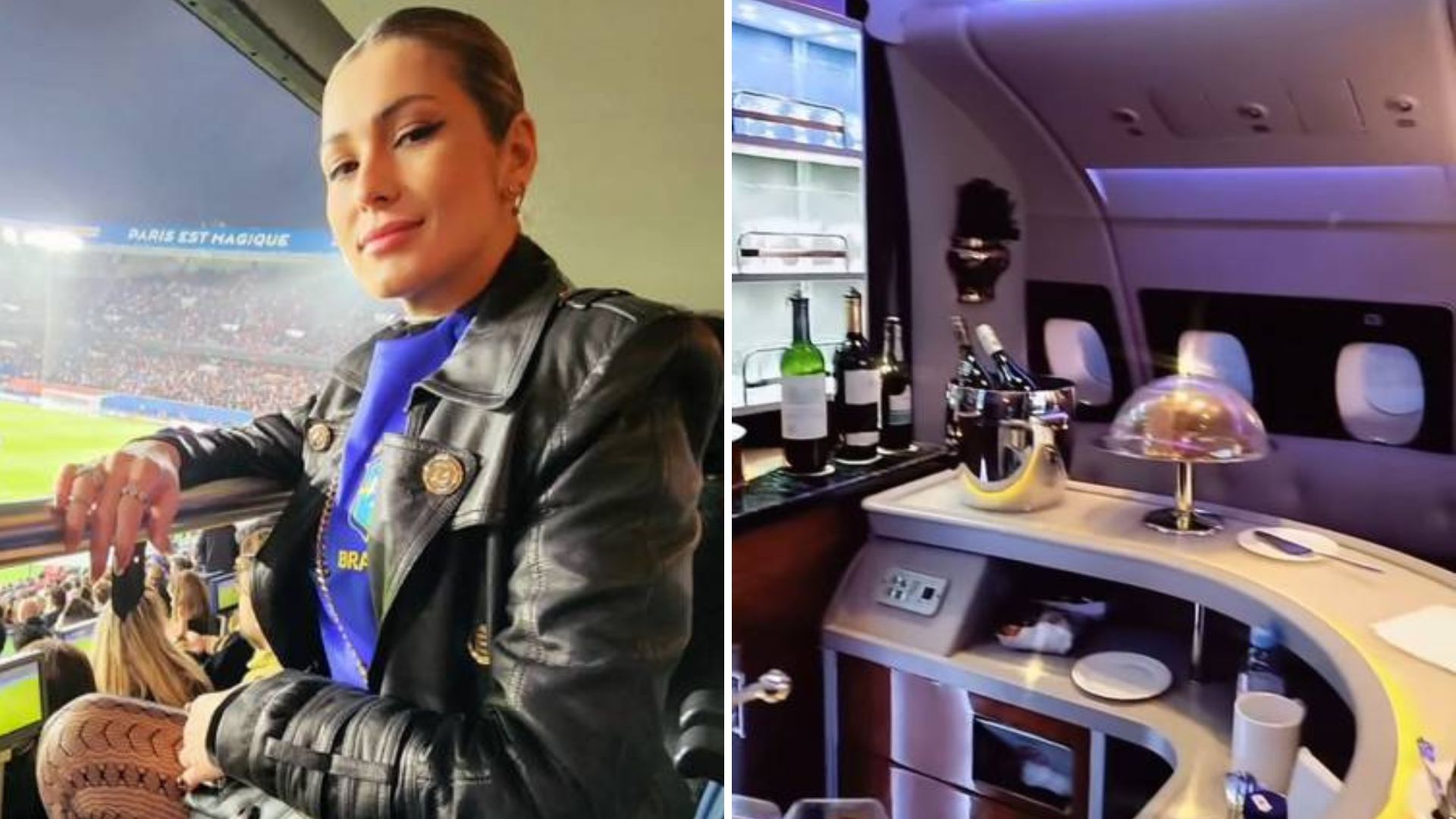 Tá podendo! Lívia Andrade investe R$ 80 mil para ir de primeira classe ver o jogo do Brasil
