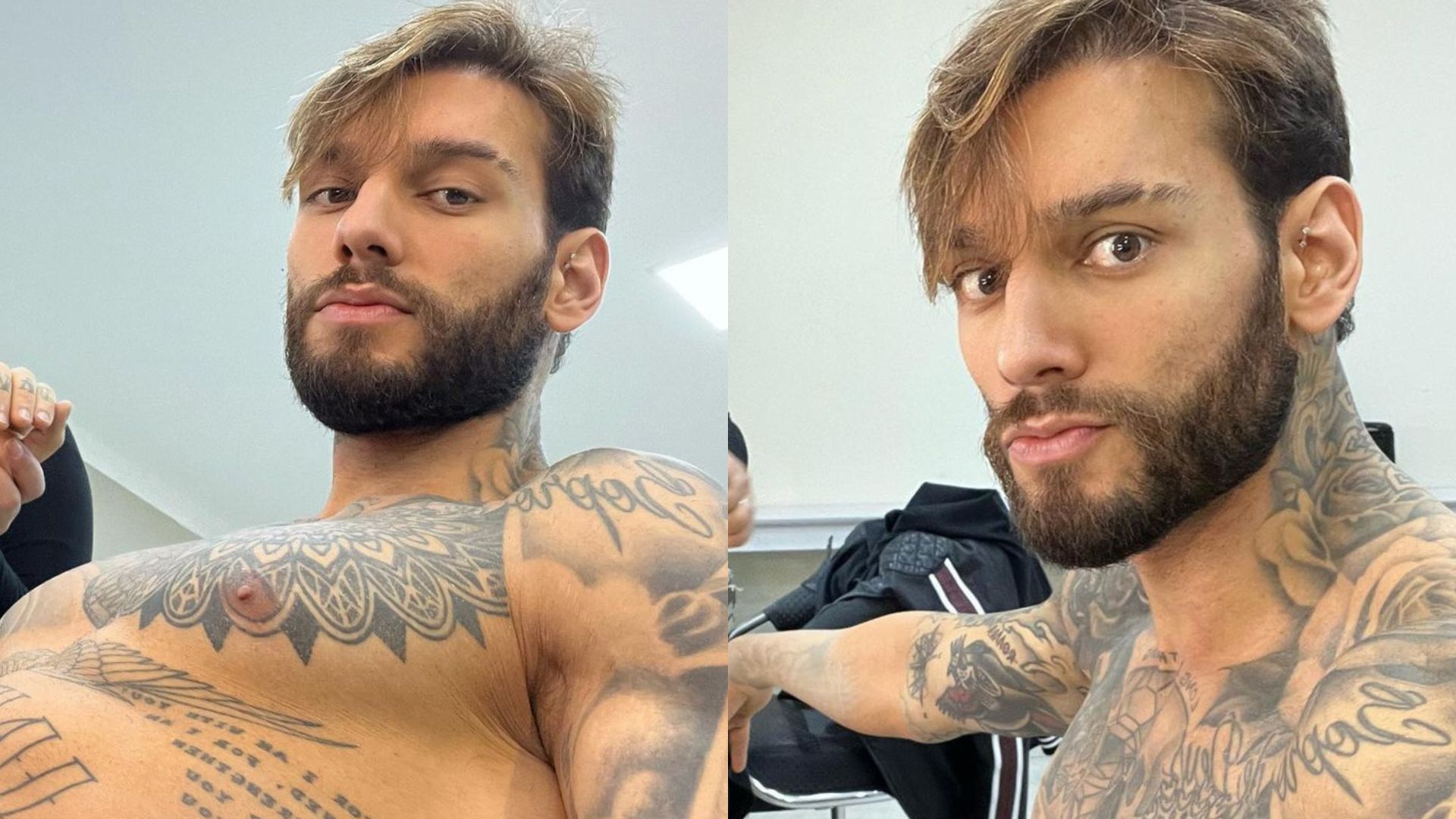 Se arrependeu? Lucas Lucco surge “removendo” tatuagens e choca: “Hora de apagar”