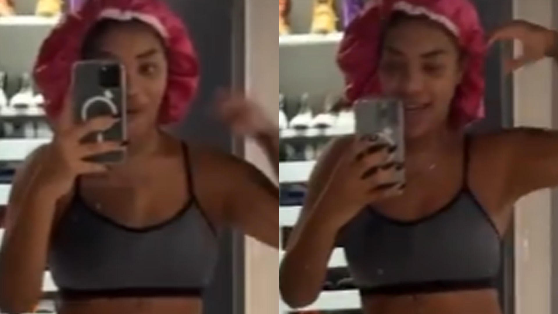 Só de calcinha e top, Ludmilla celebra mudanças no corpo e rebola no closet: “Me amando”