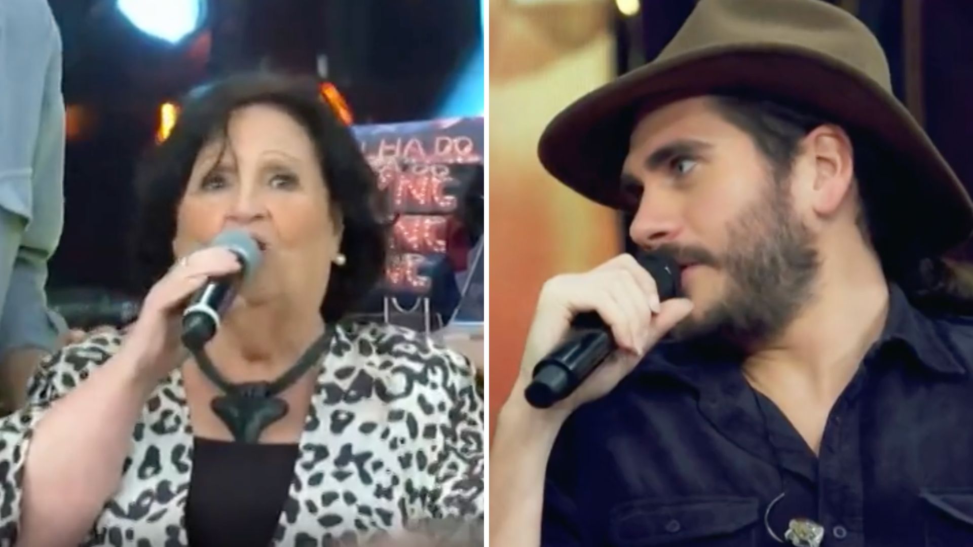 Mãe de Paulo Gustavo dá para Gabriel Sater ‘surpresa’ escondida no sutiã: “Eu tenho”