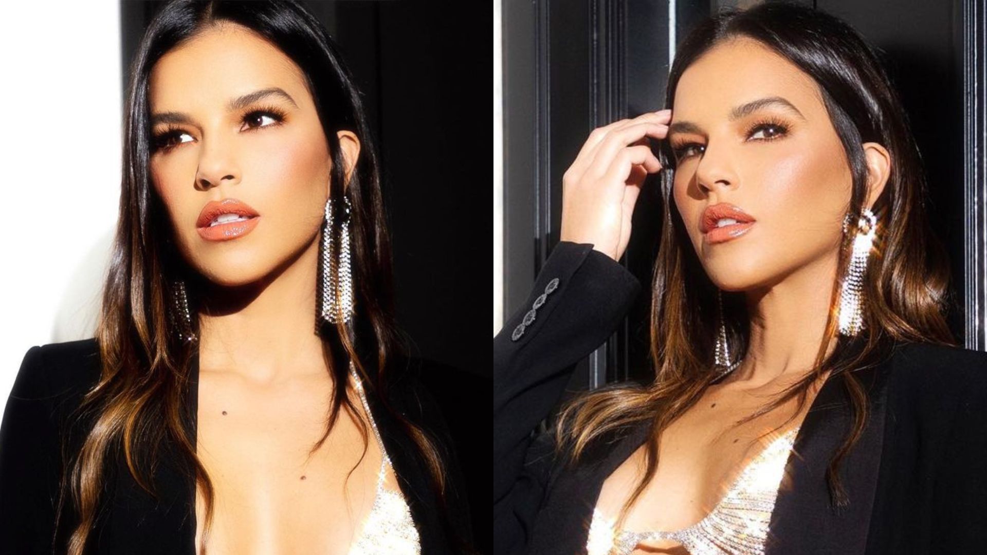 Mariana Rios abre o blazer e deixa barriga sarada exposta em look estiloso: “Gata”
